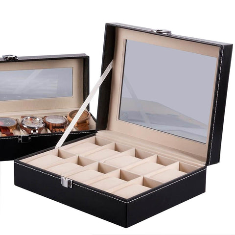 Image of BOBO BIRD Leatherette Wrist Watch Display Organizer Storage Case Box