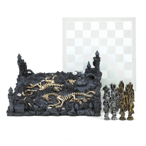 Image of Dragon Kingdom Chess Set - Two Tier Set