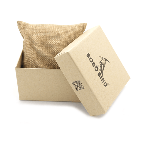 Image of Wooden Bobo Bird Men's Two Tone Retro Zebra Quartz Wristwatch Luminous Hands LD30-1 with Grid Bezel Erkek Kol Saat