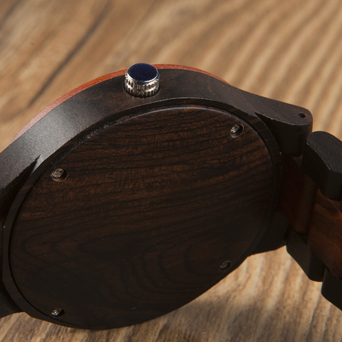 Image of Wooden BOBO BIRD Men's Luxury Quartz Bamboo Wrist Watch V-O01/O02 Presented in a FREE Gift Box