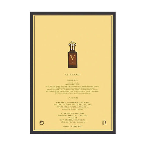Image of Clive Christian ' V ' For Women Pure Perfume Spray 1.6oz / 50ml - New