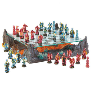 Fire River Dragon Battle Chess Board Game Set