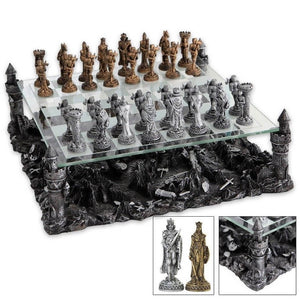 Warrior Battleground Chess Board Set - Two Tier Set