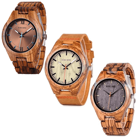 Image of Wooden BOBO BIRD Watch Casual Fashion Men & Women Watches erkek kol saati Design Watches relogio masculino Q05