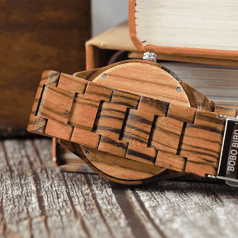 Image of Wooden BOBO BIRD Watch Casual Fashion Men & Women Watches erkek kol saati Design Watches relogio masculino Q05