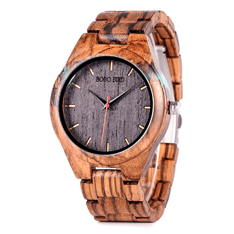 Image of Wooden BOBO BIRD Watch Casual Fashion Men & Women Watches erkek kol saati Design Watches relogio masculino Q05