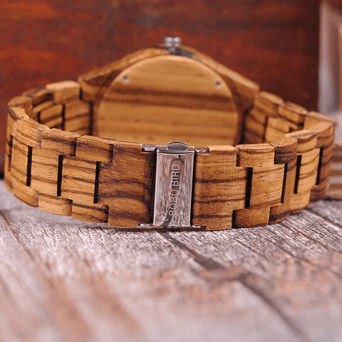 Image of Wooden BOBO BIRD Watch Casual Fashion Men & Women Watches erkek kol saati Design Watches relogio masculino Q05