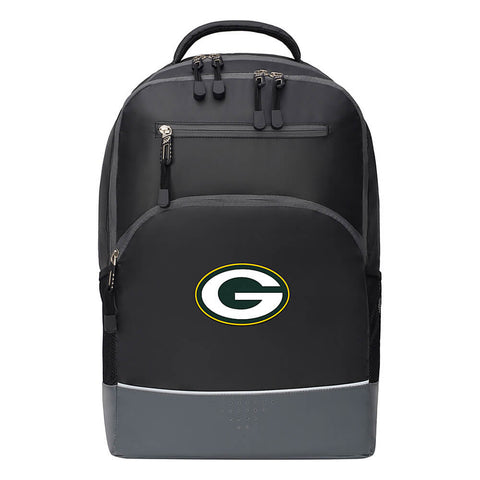 Image of Green Bay Packers Alliance Backpack - Northwest - Black with Grey trims