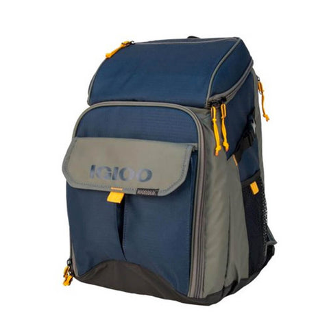 Image of Igloo Outdoorsman Gizmo Insulated Leak-Resistant Cooler Backpack-Blue Tan