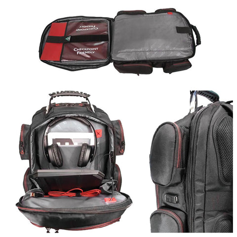 Image of Mobile Edge Core Gaming Checkpoint Friendly 18.4" Backpack Velcro Front