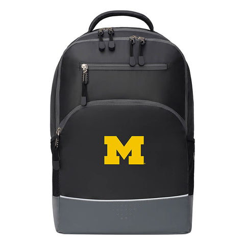 Image of Michigan Wolverines Alliance Backpack-Northwest-Black with Grey trims