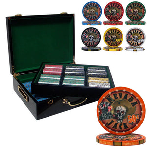 Nevada Jack Pre-Packaged - 500 Ct Poker 10g Chip Set Hi Gloss Case