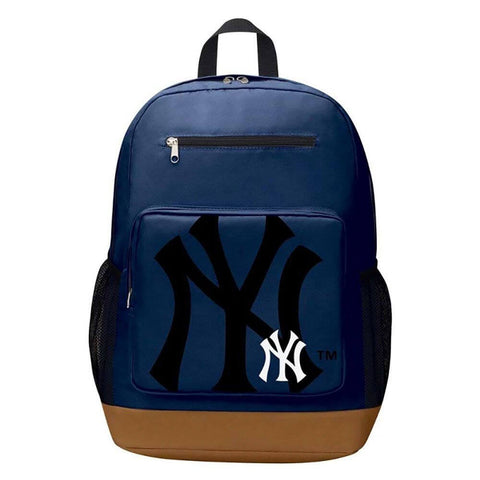 Image of New York Yankees MLB Playmaker Backpack Blue/Tan by The Northwest co.