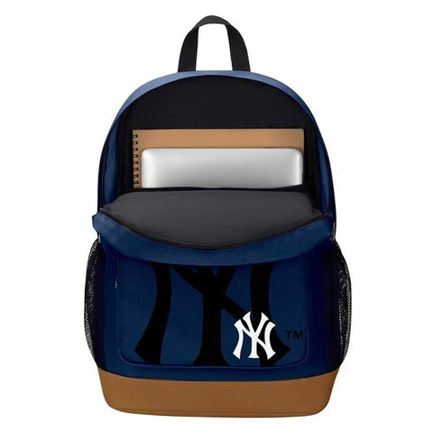 Image of New York Yankees MLB Playmaker Backpack Blue/Tan by The Northwest co.