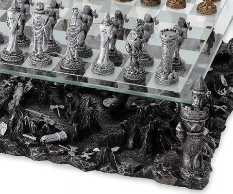 Image of Warrior Battleground Chess Board Set - Two Tier Set