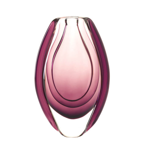 Image of Wild Orchid Modern Art Glass Flower Vase - Accent Plus Home Decor